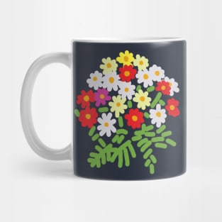Abstract Flowers and Ferns for Mothers Day Mug